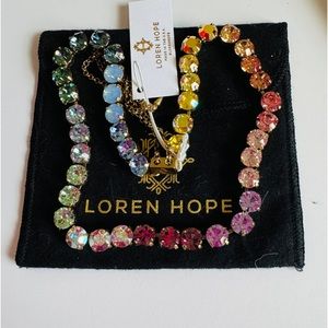 NWT Loren Hope Arista Slider Necklace in Daydreamer Ombré + Dust Bag